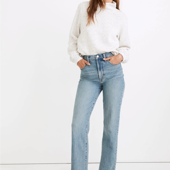 Madewell Denim - Madewell Blue Straight Leg Jeans High-Rise